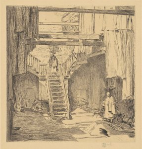 Stare Chinatown, San Francisco, 1904. autorstwa Frederick Childe Hassam