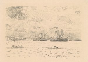 Powrót floty, 1918. autorstwa Frederick Childe Hassam
