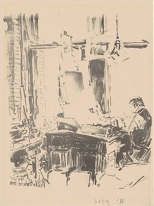 Litograf, 1918. autorstwa Frederick Childe Hassam