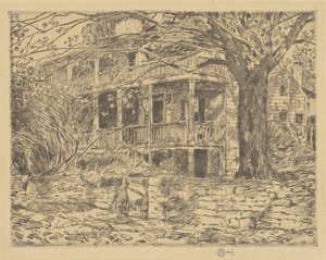 Stary dom, Cos Cob, 1915. autorstwa Frederick Childe Hassam