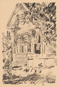 Flaga służbowa, 1918. autorstwa Frederick Childe Hassam