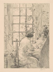 Biurko, 1915. autorstwa Frederick Childe Hassam