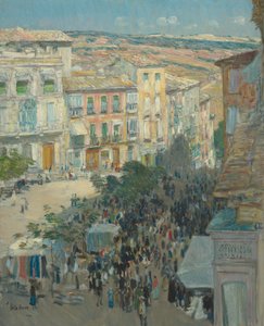 Widok miasta południowej Francji, 1910.