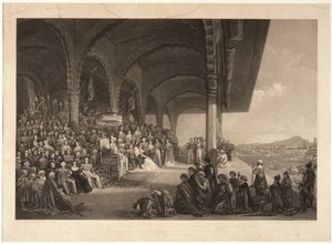 Dussorah Durbar Jego Wysokości Maharadży Mysore autorstwa Frederick Christian Lewis