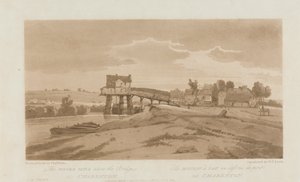 Młyn wodny nad mostem w Charenton 1803; Płyta 20 z Widoków w Paryżu, Emanuel Objętość śledzenia płyty B181.25.2629