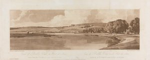 Widok Belle Vue i Pont de Seve z tarasu w pobliżu Pont de St. Cloud 1802; Płyta 13 Widoki w Paryżu, Emanuel Tom śledzenia płyty B1981.25.2622