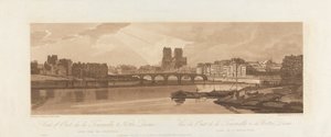 Widok na Pont de la Tournelle i Notre Dame, zaczerpnięty z Arsenału 1802