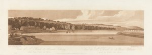 Widok św. Chmury i Góry Kalwarii zaczerpnięty z Pont de Seve 1802; Płyta 18 z Widoków w Paryżu, Emanuel Objętość śledzenia płyty B1981.25.2627