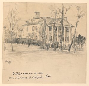 Gubernator Lounsbury House, Main Street, Ridgefield, Conn. autorstwa Frederick Dielman