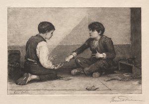 Gracze Mora, 1883. autorstwa Frederick Dielman
