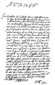 List Galileo Galilei, 1627 1865.