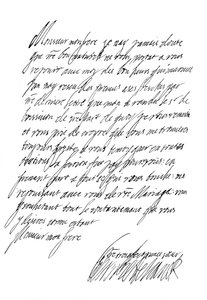 List Henrietty Marii, królowej Karola I, XVII wiek 1865.