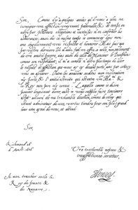 List Henryka Fryderyka, księcia Walii, do króla Francji Henryka IV, 1606 1865.
