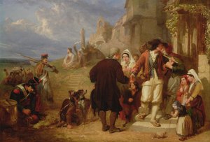 Wyjazd poborowego z Bretanii autorstwa Frederick Goodall