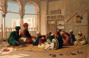 Szkoła Sułtana Hassana w Kairze autorstwa Frederick Goodall