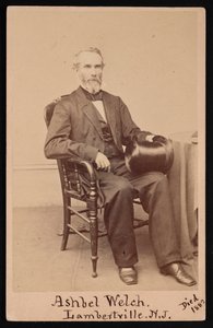 Portret Ashbela Welcha 1809-1882, przed 1882 rokiem.
