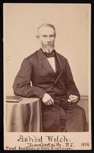 Portret Ashbela Welcha 1809-1882, maj 1874. autorstwa Frederick Gutekunst