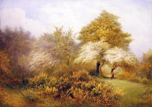 Spring Epping koło Buckhurst Hill (akwarela na papierze)