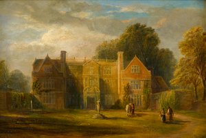 Castle Bromwich Hall, Warwickshire, c.1827-91 (olej na pokładzie)