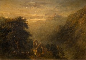 Opactwo Valle Crucis, Llangollen, 1840.