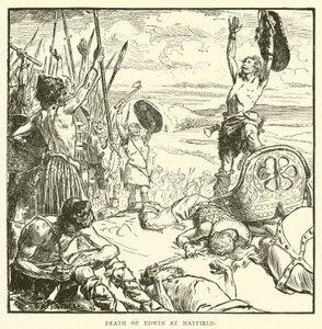 Śmierć Edwina w Hatfield autorstwa Frederick Henry Townsend