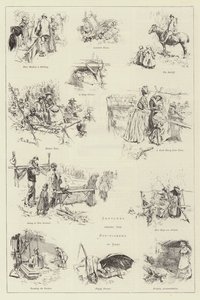 Szkice wśród zbieraczy chmielu w Kent autorstwa Frederick Henry Townsend