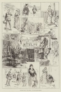Szkice z Armady w Drury-Lane Theatre autorstwa Frederick Henry Townsend
