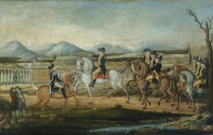 Washington Przegląd Armii Zachodniej w Fort Cumberland, Maryland, po 1795 r.