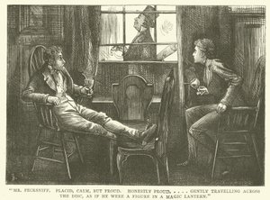 Ilustracja dla Martina Chuzzlewita autorstwa Frederick L. Bernard