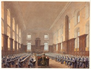 Szkoła pisania, Szpital Chrystusa autorstwa Frederick Mackenzie