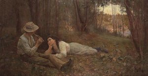 Flecista autorstwa Frederick McCubbin