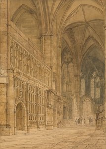 Ambulatorium, Opactwo Westminsterskie autorstwa Frederick Nash