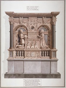 Pomnik Richarda Allingtona w Rolls Chapel, Chancery Lane, City of London, 1800 autorstwa Frederick Nash
