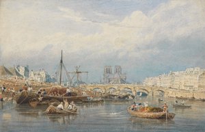 Sekwana z Notre Dame autorstwa Frederick Nash