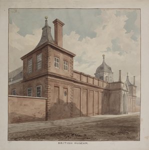 Widok na Muzeum Brytyjskie, Holborn, ok. 1807 autorstwa Frederick Nash