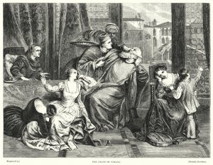Śmierć Foscari (rycina) autorstwa Frederick Richard Pickersgill