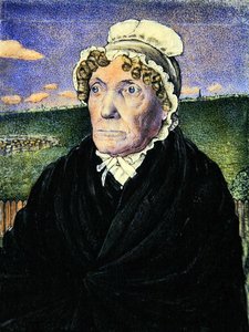Portret drugiej żony Williama Williamsa, ok. 1828 (akwarela na kości słoniowej) (para do 367110) autorstwa Frederick Tatham