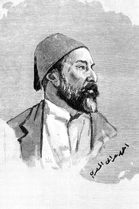 Ahmed Orabi Pasza, egipski generał i buntownik, 1900. autorstwa Frederick Villiers