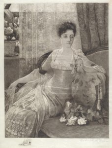 Bez tytułu (Dziewczyna na kanapie) autorstwa Frederick W. Freer