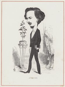 Algernon Charles Swinburne, poeta autorstwa Frederick Waddy