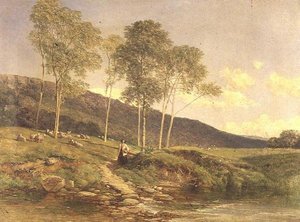 Ścieżka przez łąki autorstwa Frederick William Hulme