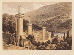 Place House, Kornwalia (akwatinta) autorstwa Frederick William Hulme