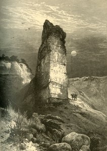 „Pomnik Skała, Kanion Echa”, 1874. autorstwa Frederick William Quartley