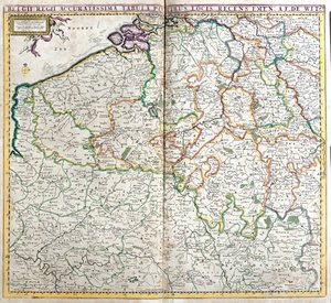 Belgia, Luksemburg, N autorstwa Frederick de Wit