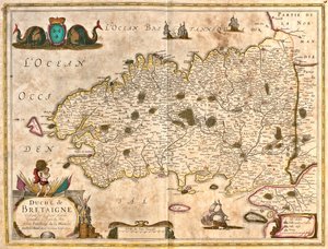 Bretania, Francja autorstwa Frederick de Wit