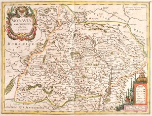 Czechy Wschodnie autorstwa Frederick de Wit