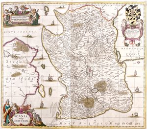 Scania, Szwecja autorstwa Frederick de Wit