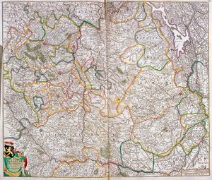 Holandia Południowa, Brabancja Północna, Region Flamandzki, Walonia, Region Brukseli, Limburgia, Holandia, Belgia autorstwa Frederick de Wit