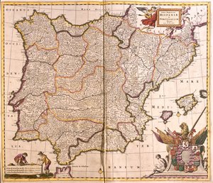 Hiszpania i Portugalia autorstwa Frederick de Wit