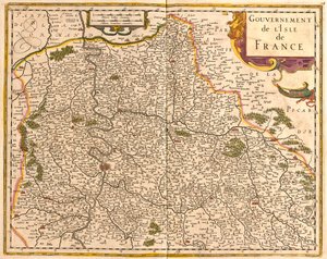 Île-de-France, Francja autorstwa Frederick de Wit